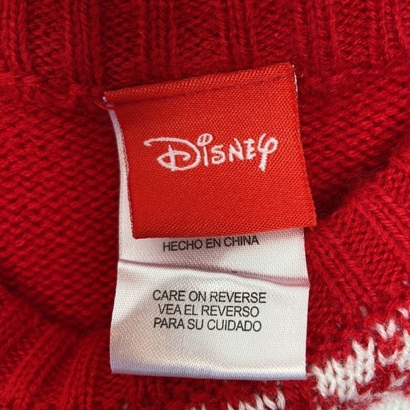 Disney Baby Girls Red Mickey & Minnie Christmas Sweater Size 6-9 Months NWOT - Picture 9 of 15